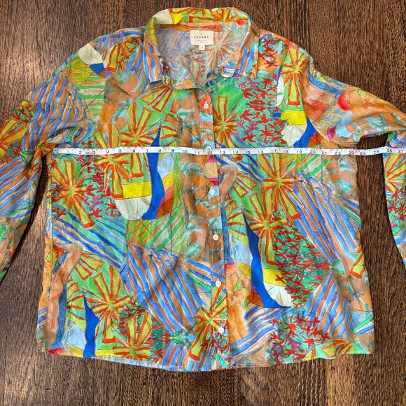 Sezane X Geoffroy Pithon Pierro Shirt, Size 44 - Picture 2 of 6